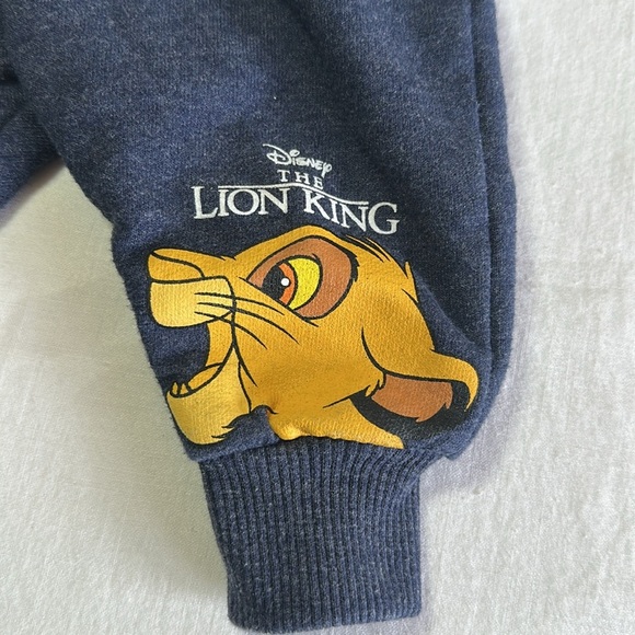Disney Baby - LIKE NEW - The Lion King Kids Blue Joggers - Picture 2 of 3